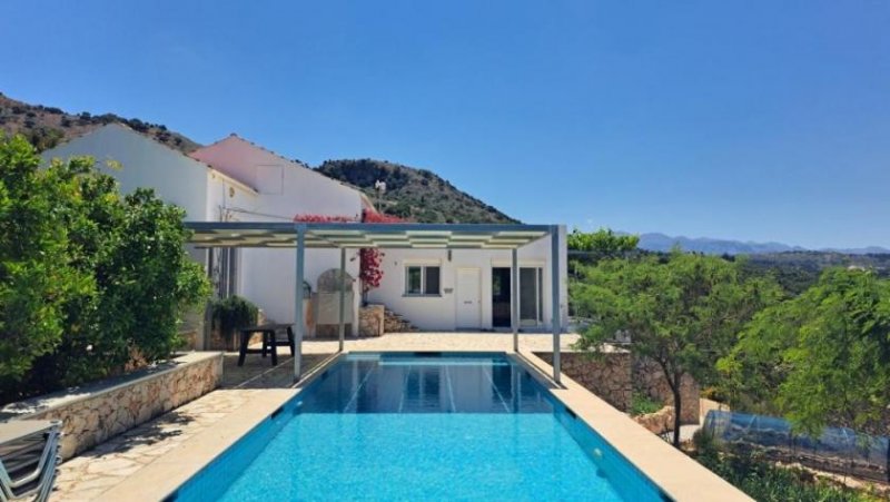 Kampia MIT VIDEO - Kreta: Öko-Luxus-Villa mit 3 Schlafzimmern in Kambia, autarkes Paradies mit Pool und Meerblick Haus kaufen